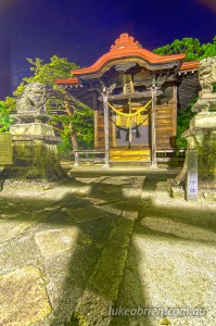 Atago shrine in Iizaka Onsen