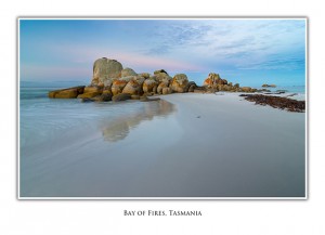 Tasmanian Greeting Cards Bay of Fires Picnic Rocks