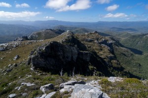 Remote mountains on the Frenchmans Cap hike
