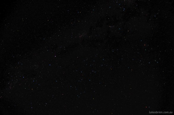 Southern Cross (bottom left) & Scorpius (top right)