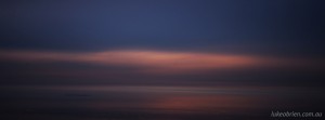 Dusk over the Sea of Japan, view from Mt Chokai