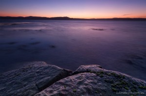 Post-sunset colours, Maria Island, Tasmania