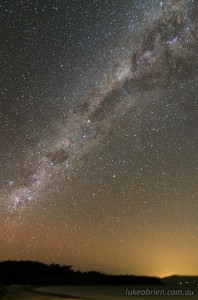 Milky Way in the southern sky, Tasmania