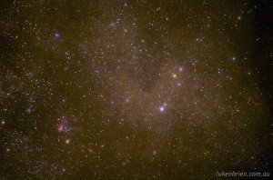 Pentax Astrotracer: Omega (M17) Nebula, Sagittarius