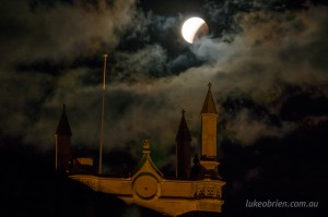 Lunar eclipse Hobart Tasmania October 8 2014