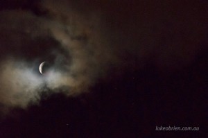 Lunar eclipse Hobart Tasmania October 8 2014