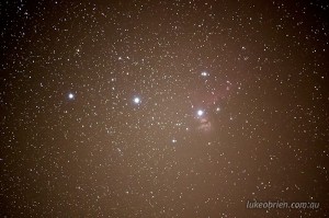 Night Sky Photography Tasmania Orions Belt