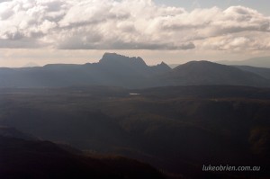 View to Cradle Mountain from Mt Ossa