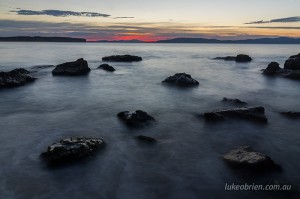 Sunrise spots Hobart: Clifton Beach