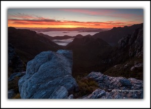 Sunrise Tasmanian Wilderness World Heritage Area