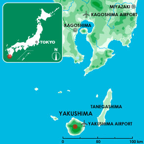 Yakushima Location Map