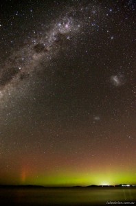 Aurora Australis Tasmania, Feb 17-18 2013. 