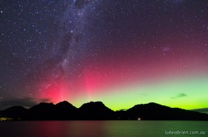 Aurora Australis, Tasmania March 17 2013