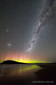 aurora australis south arm tasmania august 19 2018