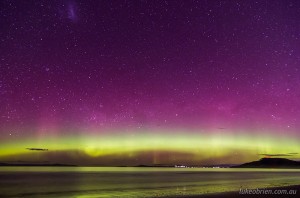 Is solar maximum 2013 over? Aurora Australis Tasmania, October 8 2012.