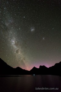 aurora australis cradle mountain tasmania jan 2017