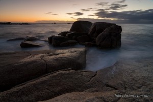 Sunrise at Bicheno, Tasmania