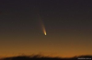 Comet PanSTARRS, Tasmania March 4 2013