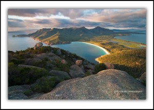 Wineglass Bay from Mt Amos