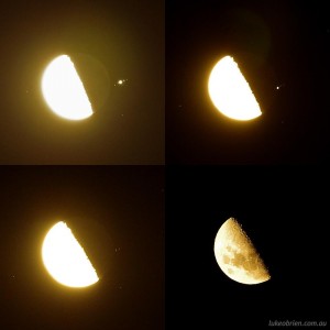 Jupiter occultation Feb 2013 Hobart