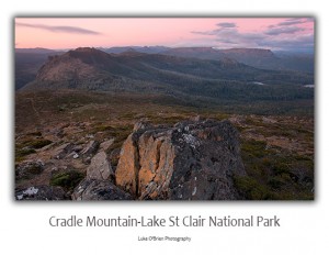 Lake St Clair Postcards Mt Rufus Dusk