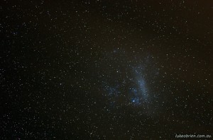 Large Magellanic Cloud; 180 second exposure (with Pentax OGPS1 / Astro Tracer)