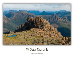 Postcards Tasmania: Mt Ossa