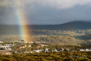 Rainbow near the Vale of Belvoir lookout