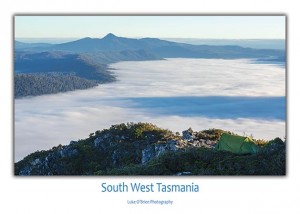 Postcard Tasmania South West Camping