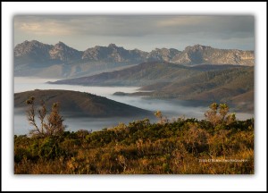 Tasmanian photography - View to the Western Arthur Range