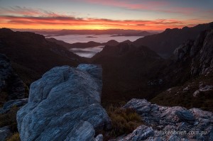 Sunrise Tasmanian Wilderness World Heritage Area