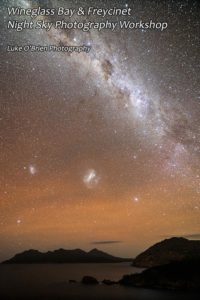 Airglow and Milky Way over the Freycinet National Park