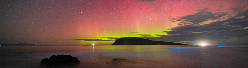 how to photograph the aurora in tasmania