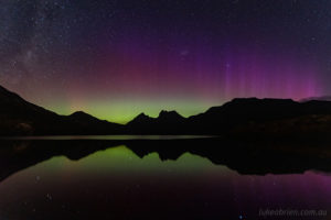 aurora cradle mountain tasmania
