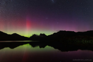 aurora cradle mountain tasmania