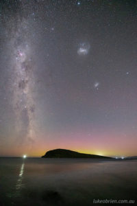 aurora australis southern lights south arm tasmania feb 2021
