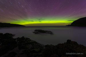 The aurora and off the Tasman Peninsula