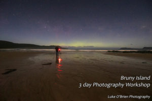 Aurora australis Bruny Island astro photography workshop 