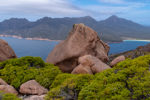 Mt Parsons at Freycinet, view to Wineglass Bay