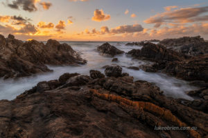 sunset couta rocks tarkine coast